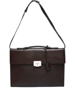 Loewe 1990-2000 logo-engraved messenger bag 32206579