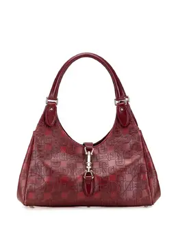 Gucci 2000-2015 Embossed Leather Horsebit Jackie Bardot shoulder bag 32259798