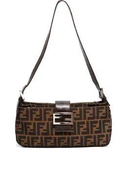Fendi 1990-2000s Zucca canvas shoulder bag 32193367