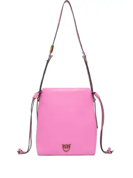 Pinko Love Bird-embellished leather bag 30378758