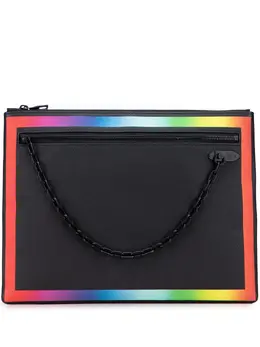 Louis Vuitton 2019 Taiga Rainbow Pochette A4 clutch bag 32259797
