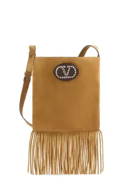 Valentino Garavani Nellcôte suede shoulder bag 25712557