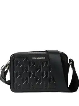 Karl Lagerfeld K/Loom leather messenger bag 26178123