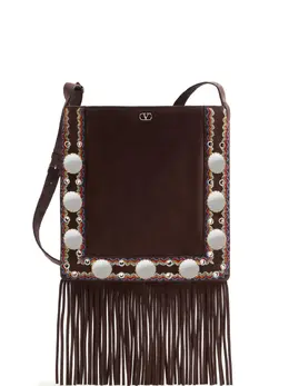 Valentino Garavani Nellcôte fringed cross body bag 29537715