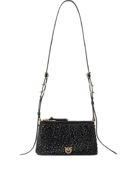 Pinko embellished-logo mini bag 30379219