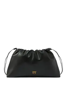 Pinko maxi drawstring logo clutch bag 30379176