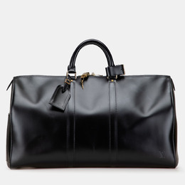 Louis Vuitton Nomade Keepall 50 Black Calf Leather Shoulder Bag 1220803