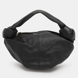 Bottega Veneta Black Leather Mini Double Knot Clutch Bag 1219905
