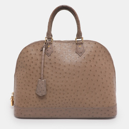 Louis Vuitton Gris Ostrich Alma GM Bag 1219902