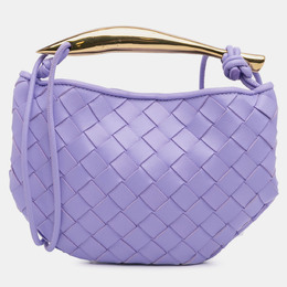 Bottega Veneta Purple Baby Lambskin Intrecciato Sardine Bag 1220856