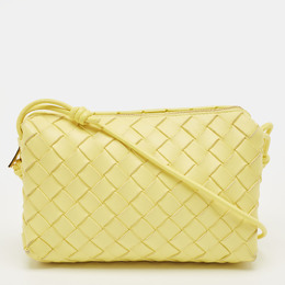 Bottega Veneta Yellow Intrecciato Leather Small Loop Camera Bag 1221506