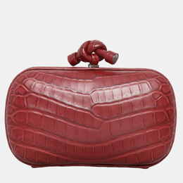 Bottega Veneta Crocodile Knot Clutch Bag 1221169