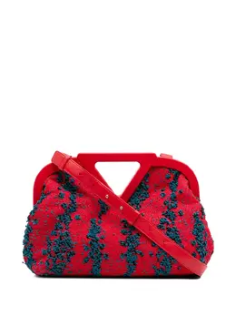 Bottega Veneta 2012-2025 Medium Boucle Tweed The Point Triangle satchel 32291375
