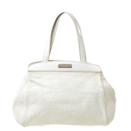 Aigner Off-white Leather Satchel 213326