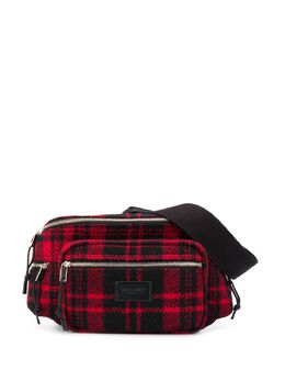 Saint Laurent Nuxx tartan belt bag 15818334