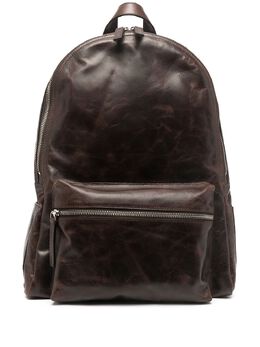 Orciani cracked-effect leather backpack 16026065