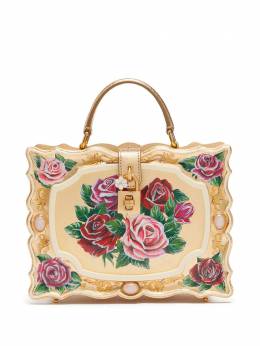 Dolce & Gabbana Dolce Box hand-painted top-handle bag 15748344