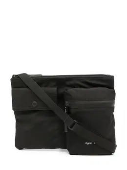 Agnès b. zip-up messenger bag 17129282