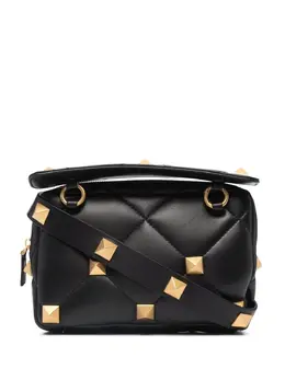 Valentino Garavani Roman Stud diamond-quilted clutch bag 16746457