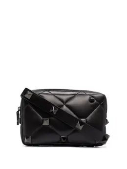 Valentino Garavani Roman Stud diamond-quilted shoulder bag 16746456