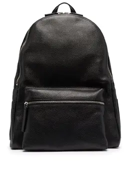 Orciani logo-plaque leather backpack 17182731