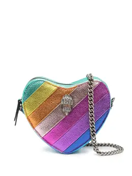 Kurt Geiger London Kensington Heart stripe-print crossbody bag 17164450