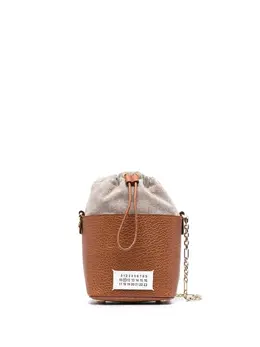 Maison Margiela logo patch bucket bag 17740784