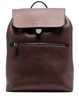 Aspinal of London Reporter grained-effect backpack 17671178
