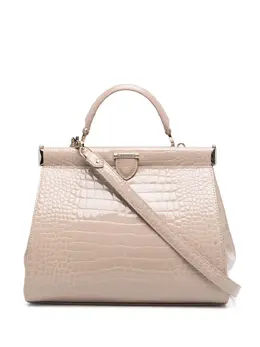 Aspinal of London Florence small crocodile-embossed bag 17671129