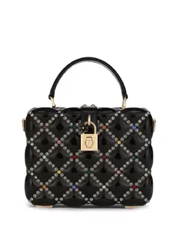 Dolce & Gabbana Dolce Box rhinestone-embellished top-handle bag 17566019