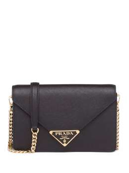 Prada triangle logo-plaque crossbody bag 17681534