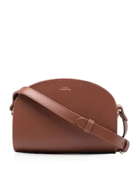 A.P.C. Demi-lune leather crossbody bag 18408184