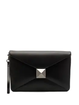Valentino Garavani Roman stud leather clutch bag 17782467