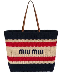Miu Miu logo-print tote bag 16831618