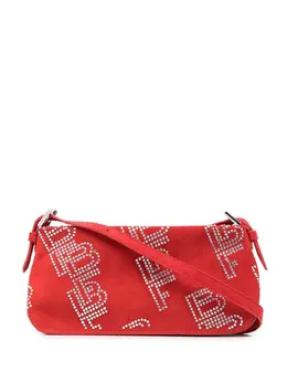By Far Dulce crystal-embellished shoulder bag 18655507