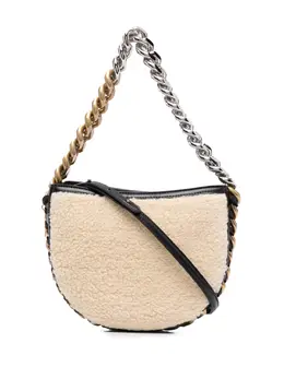 Stella McCartney small Frayme faux-shearling bag 17968015