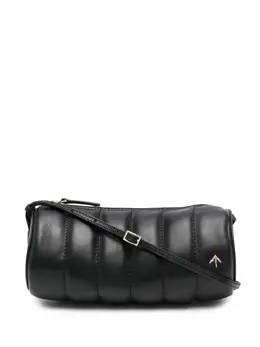 Manu Atelier Cylinder padded logo-plaque shoulder bag 18744626