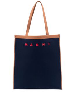 Marni intarsia-logo tote bag 18829940