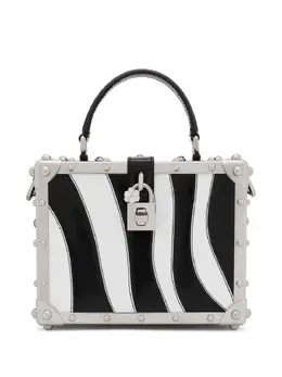 Dolce & Gabbana Dolce Box zebra-print top-handle bag 18665538