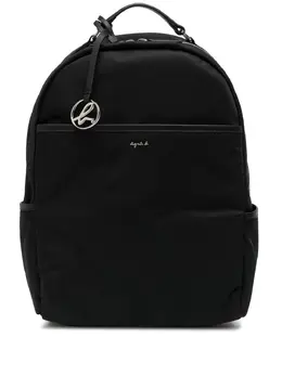Agnès b. logo-charm zip-around backpack 18806242