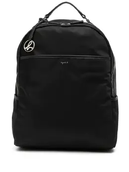 Agnès b. logo-plaque zip-fastening backpack 18807298