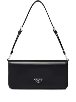 Prada Femme brushed-leather shoulder bag 18349505