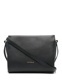 Coccinelle logo-stamp leather shoulder bag 18792305
