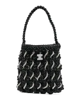 Yuzefi crystal-detail woven tote bag 18877301