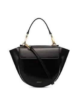 Wandler Black Hortensia Mini lamb skin shoulder bag 13071383