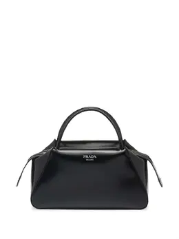 Prada medium brushed-leather tote bag 18927188