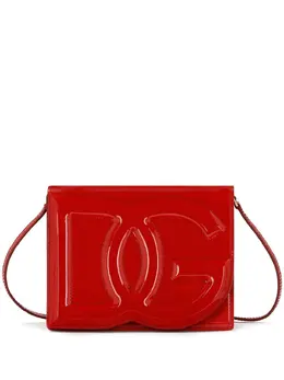 Dolce & Gabbana DG Logo patent leather crossbody bag 18741589