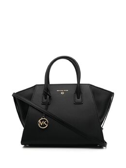 Michael Kors logo-plaque leather tote bag 19039627