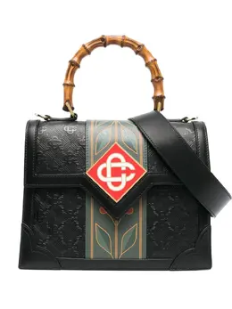 Casablanca Jeanne logo-patch tote bag 18038588