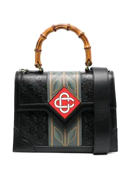 Casablanca Jeanne logo-patch tote bag 19104783
